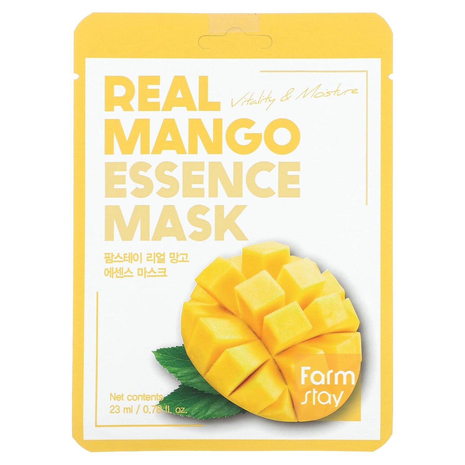 Real Mango Essence Beauty Mask, 1 листовая маска, 23 мл (0,78 жидк. Унции), Farmstay
Real Mango Essence Beauty Mask, 1 листовая маска, 23 мл (0,78 жидк. Унции), Farmstay