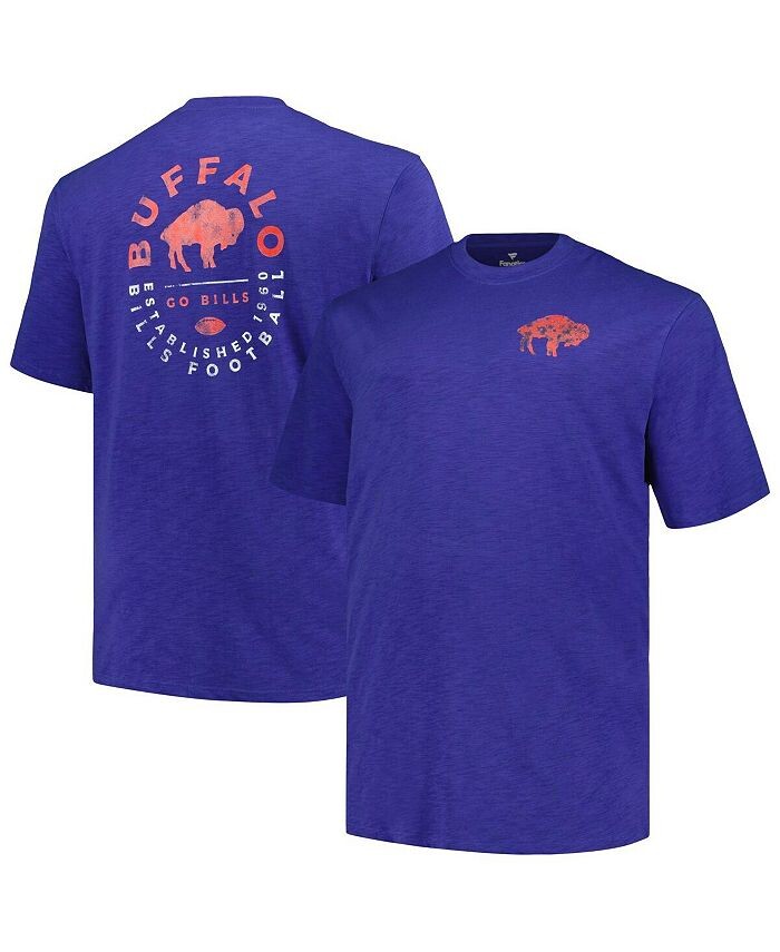 Мужская футболка Royal Buffalo Bills Big and Tall Two-Hit Throwback Profile, синий
Мужская футболка Royal Buffalo Bills Big and Tall Two-Hit Throwback Profile, синий