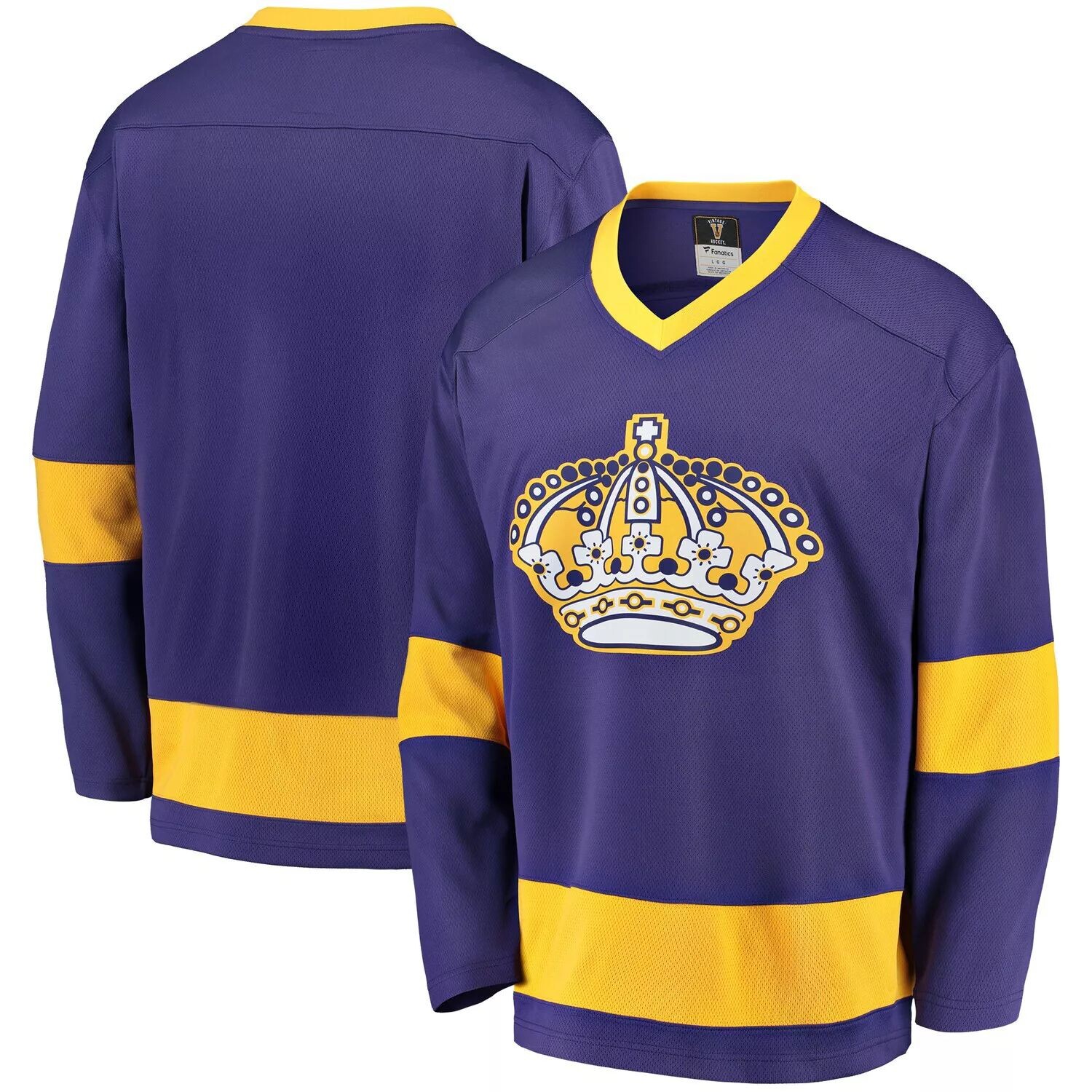Мужская пустая майка с логотипом Fanatics фиолетового/золотого цвета Los Angeles Kings Premier Breakaway Heritage
Мужская пустая майка с логотипом Fanatics фиолетового/золотого цвета Los Angeles Kings Premier Breakaway Heritage