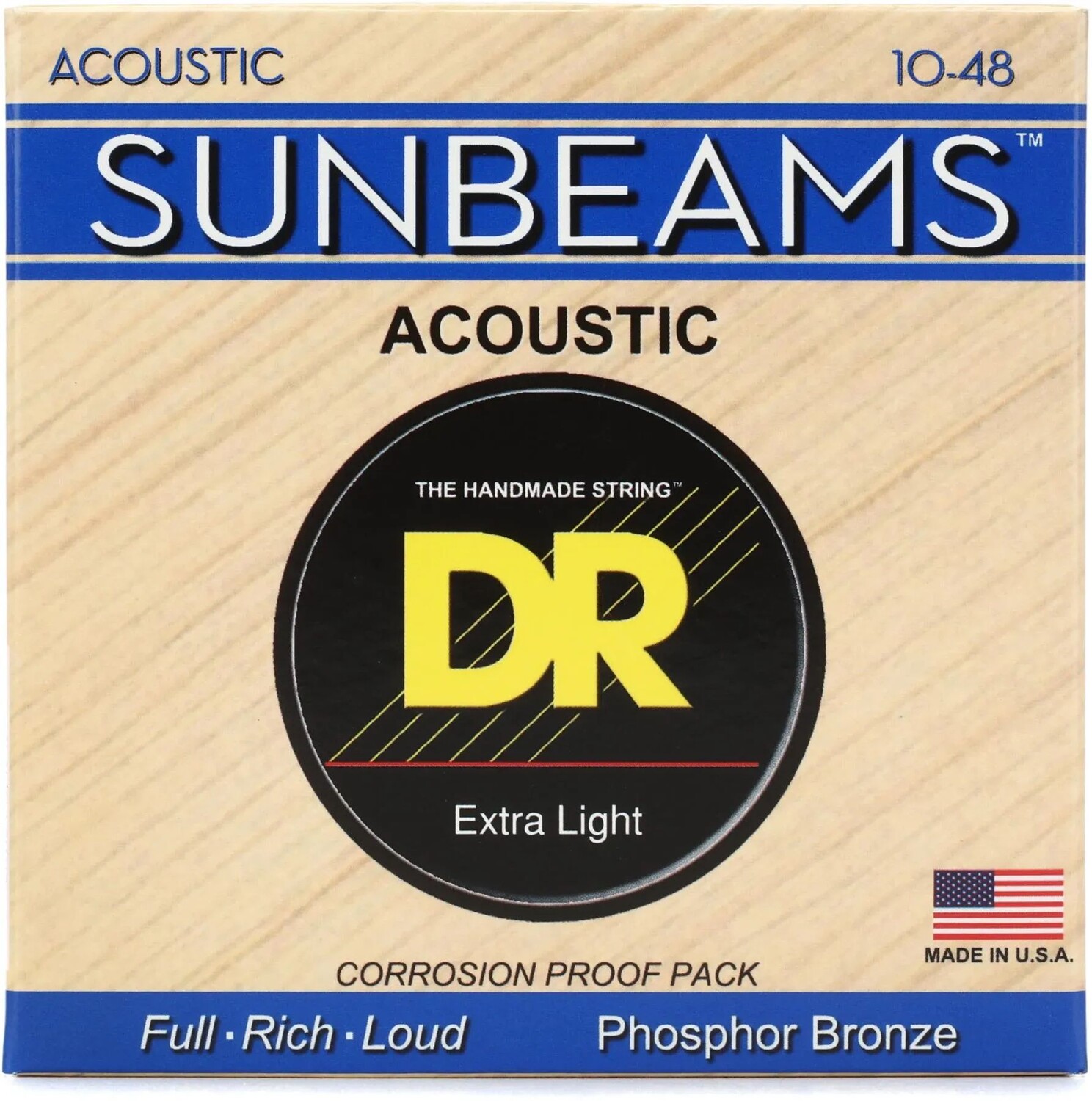 Струны для акустической гитары DR Strings RCA-10 Sunbeam из фосфористой бронзы — .010-.048 Extra Light
Струны для акустической гитары DR Strings RCA-10 Sunbeam из фосфористой бронзы — .010-.048 Extra Light
