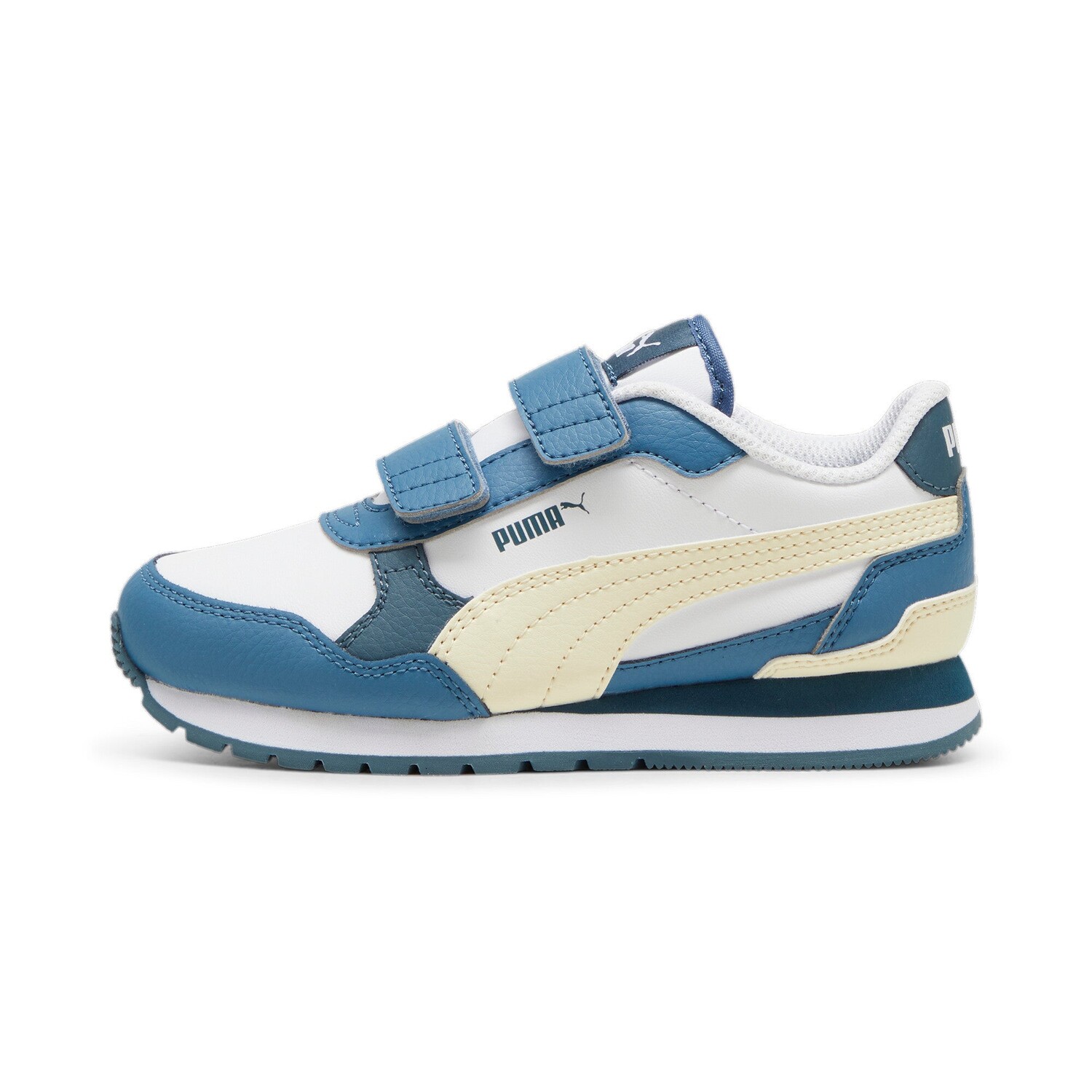 Кожаные кроссовки PUMA Little Kids ST Runner v4, цвет White/Creamy Vanilla/Blue Horizon/Gray Skies
Кожаные кроссовки PUMA Little Kids ST Runner v4, цвет White/Creamy Vanilla/Blue Horizon/Gray Skies