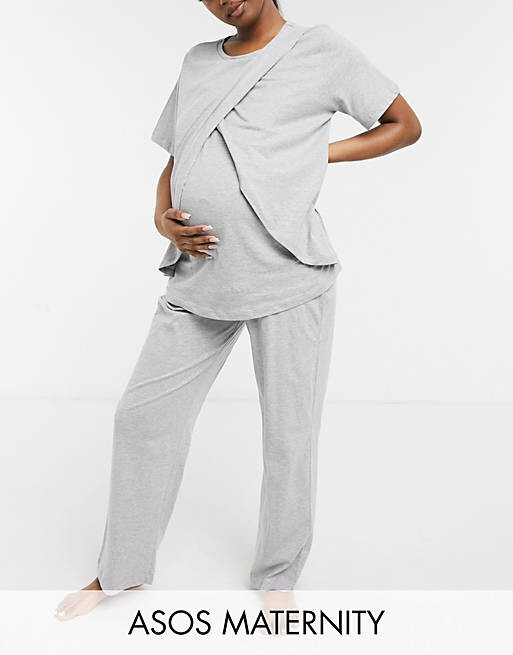 Серые меланжевые пижамные брюки прямого кроя из джерси ASOS DESIGN Maternity mix & match
Серые меланжевые пижамные брюки прямого кроя из джерси ASOS DESIGN Maternity mix & match