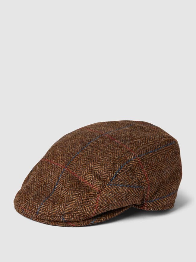 Плоская кепка из шерсти со структурным узором, модель Crieff Barbour, шоколадно-коричневый
Плоская кепка из шерсти со структурным узором, модель Crieff Barbour, шоколадно-коричневый