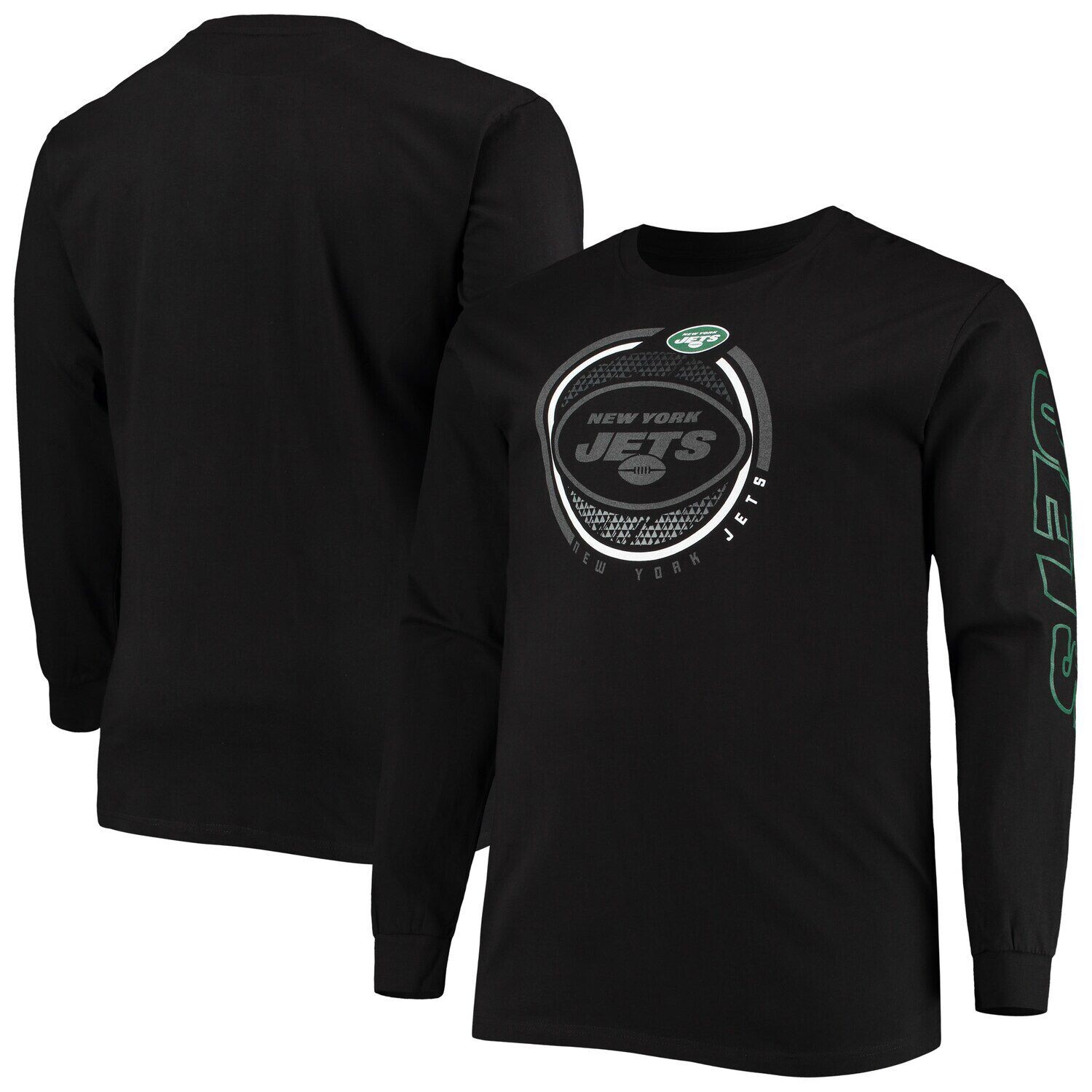 Мужская черная фирменная футболка New York Jets Big & Tall Color Pop с длинными рукавами Fanatics, Черный
Мужская черная фирменная футболка New York Jets Big & Tall Color Pop с длинными рукавами Fanatics, Черный
