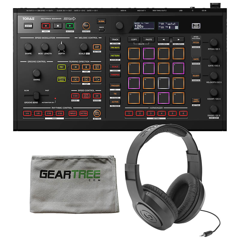 Pioneer SQUID TORAIZ MULTITRACK SEQUENCER ВДОХНОВЛЯЮЩЕЕ УСТРОЙСТВО с наушниками и тканью
Pioneer SQUID TORAIZ MULTITRACK SEQUENCER ВДОХНОВЛЯЮЩЕЕ УСТРОЙСТВО с наушниками и тканью