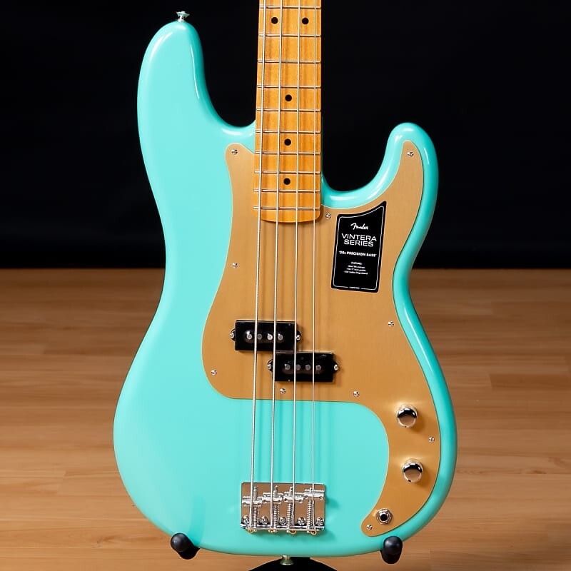 Бас-гитара Fender Vintera '50s Precision Bass - Maple, Seafoam Green SN MX22155834 Vintera '50s Precision Bass Seafoam Green
Бас-гитара Fender Vintera '50s Precision Bass - Maple, Seafoam Green SN MX22155834 Vintera '50s Precision Bass Seafoam Green