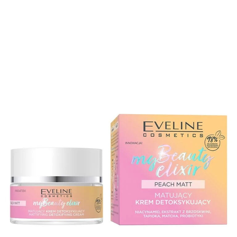 Eveline Cosmetics My Beauty Elixir Peach Matt матирующий детоксицирующий крем 50мл
Eveline Cosmetics My Beauty Elixir Peach Matt матирующий детоксицирующий крем 50мл