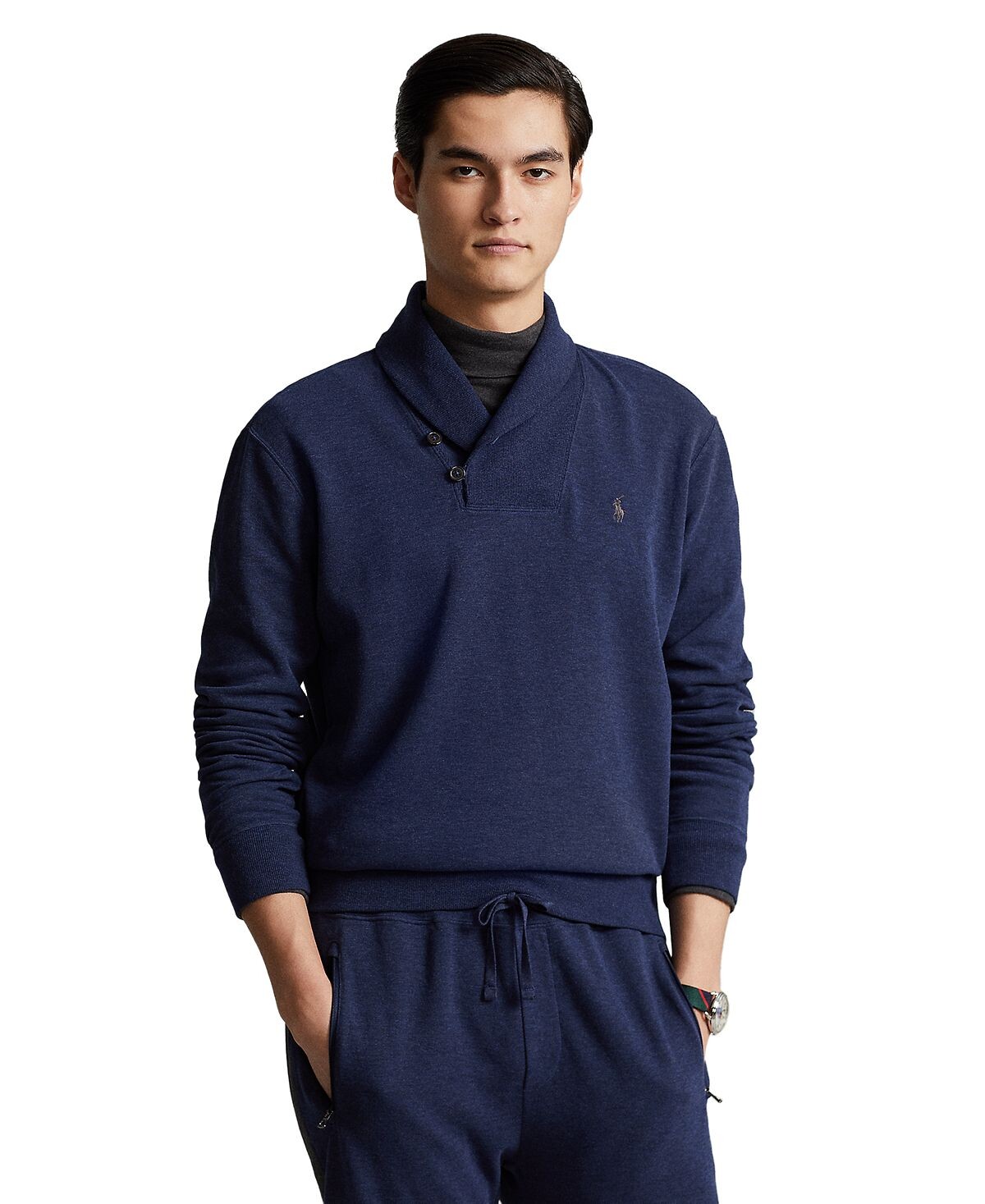 Роскошный мужской пуловер из трикотажа с воротником-шалью Polo Ralph Lauren, мульти
Роскошный мужской пуловер из трикотажа с воротником-шалью Polo Ralph Lauren, мульти