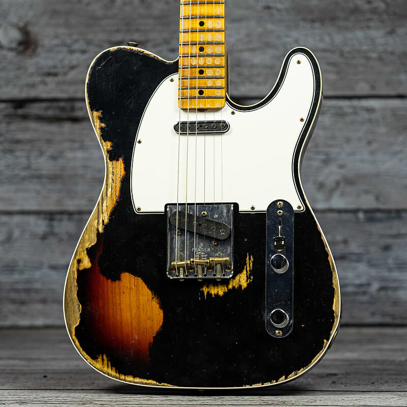 Fender Custom Shop S21 Limited Edition '65 Telecaster Custom Heavy Relic — состаренный черный поверх трехцветного Sunburst
Fender Custom Shop S21 Limited Edition '65 Telecaster Custom Heavy Relic — состаренный черный поверх трехцветного Sunburst