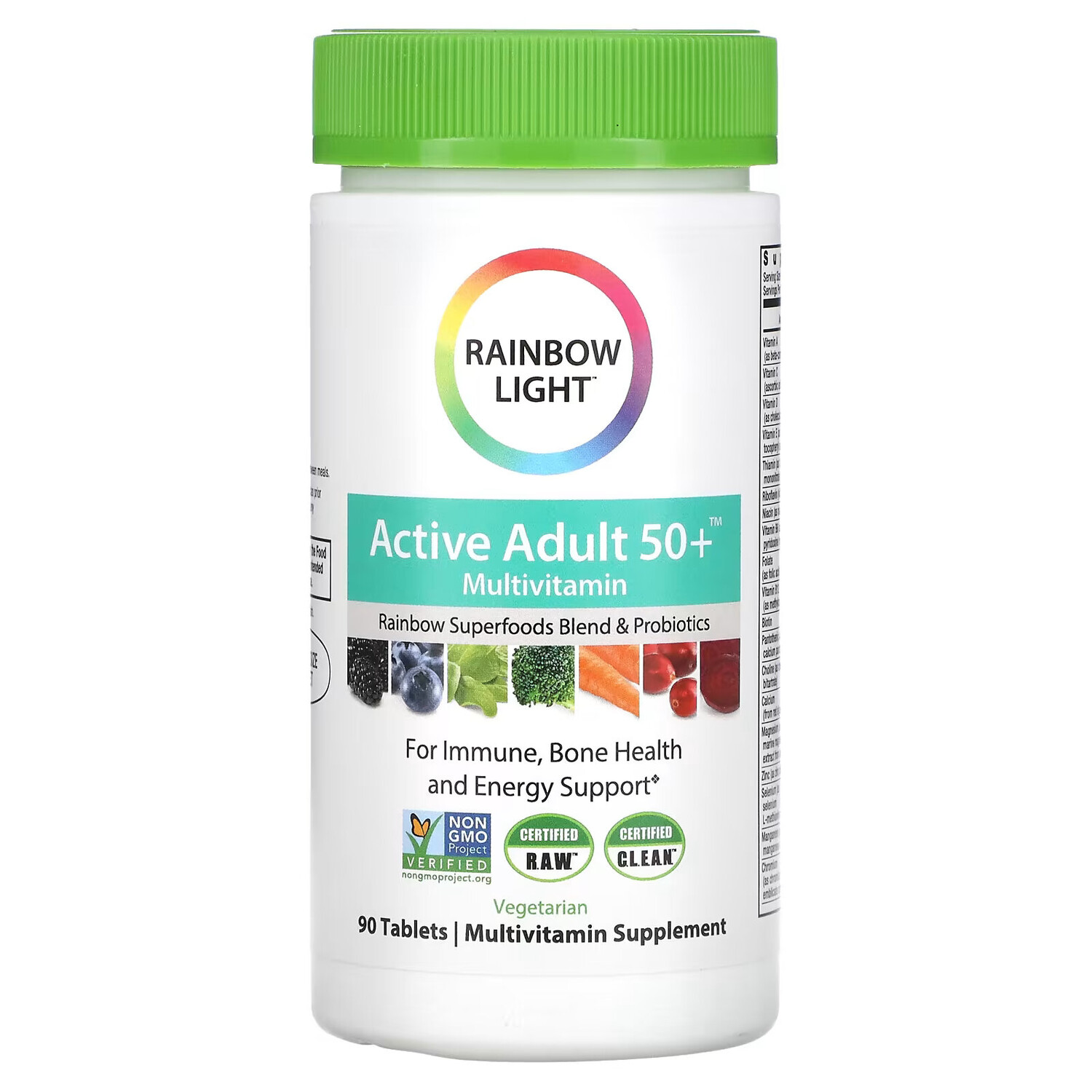 Rainbow Light, Active Adult 50+, мультивитамины для взрослых старше 50 лет, 90 таблеток
Rainbow Light, Active Adult 50+, мультивитамины для взрослых старше 50 лет, 90 таблеток