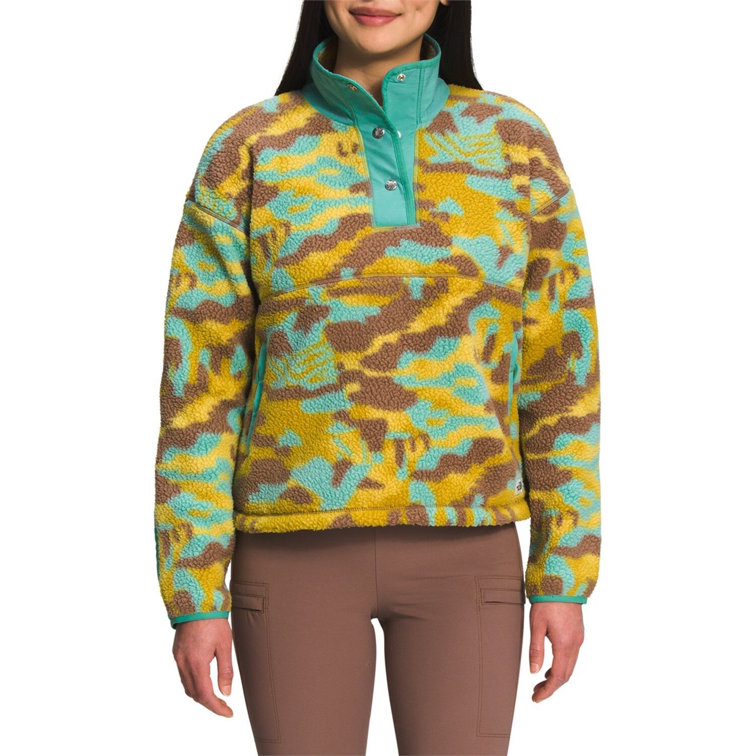The North Face Printed Cragmont 1/4 Snap Fleece - Женские, wasabi dazzle camo print
The North Face Printed Cragmont 1/4 Snap Fleece - Женские, wasabi dazzle camo print