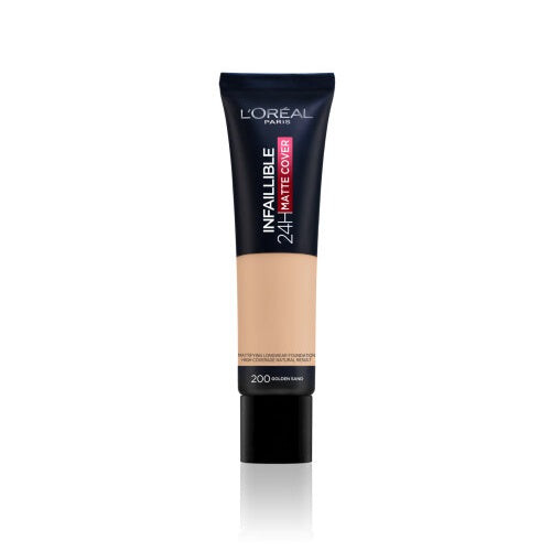 L'Oreal Paris Infallible 24H Matte Cover Foundation Стойкая матирующая основа 200 Golden Sand 30мл
L'Oreal Paris Infallible 24H Matte Cover Foundation Стойкая матирующая основа 200 Golden Sand 30мл