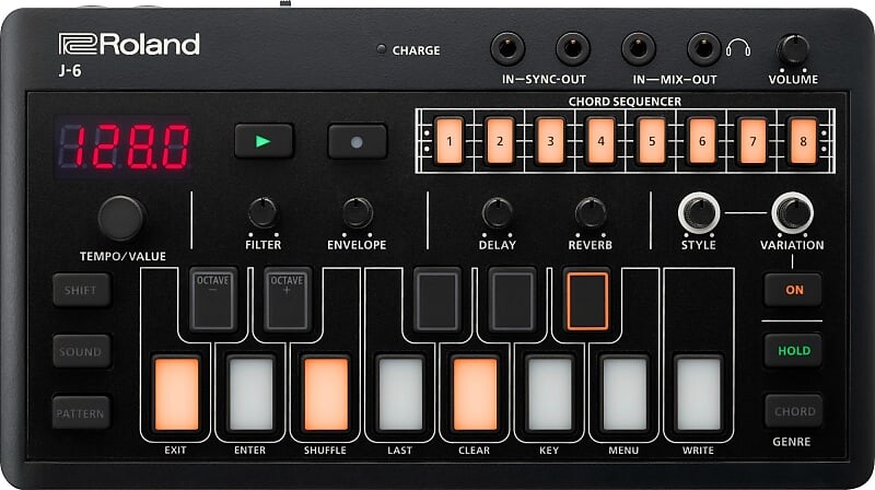 Новый аккордовый синтезатор Roland Aira Compact J-6 с 64-ступенчатым секвенсором аккордов
Новый аккордовый синтезатор Roland Aira Compact J-6 с 64-ступенчатым секвенсором аккордов