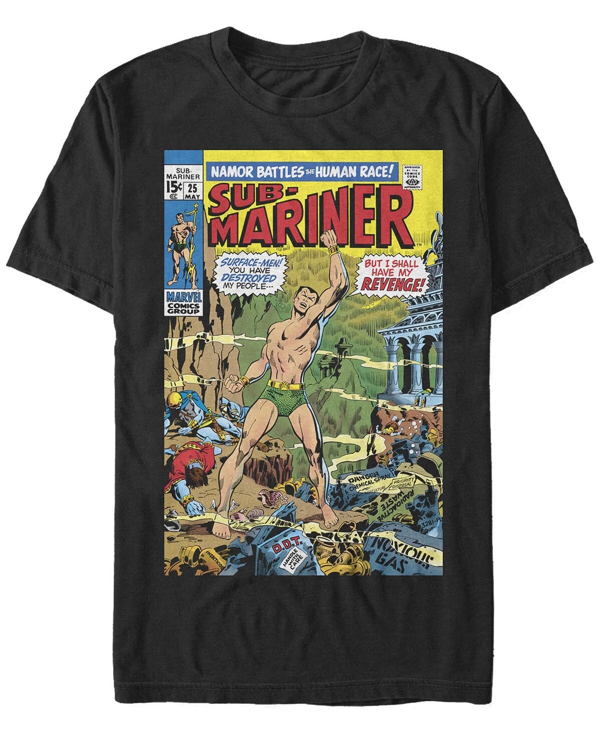 Мужская футболка с круглым вырезом namor war с короткими рукавами Fifth Sun, черный
Мужская футболка с круглым вырезом namor war с короткими рукавами Fifth Sun, черный