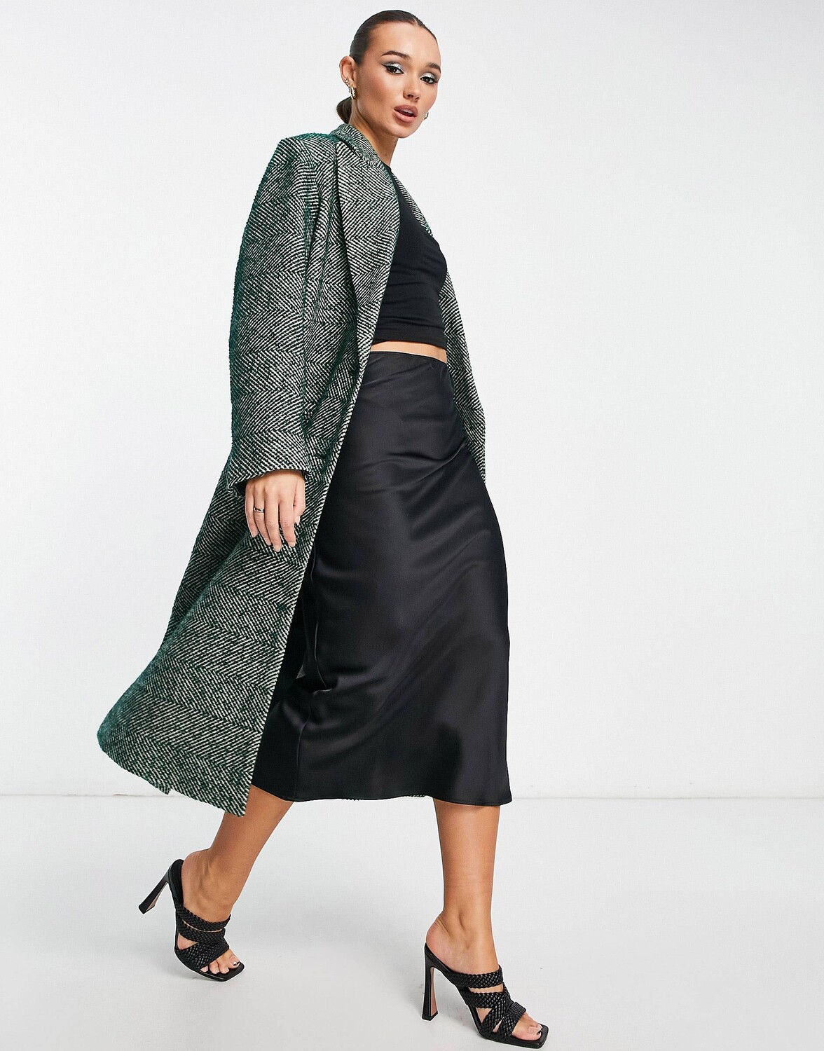 Зеленое пальто из смесовой шерсти и шерстяной ткани ASOS DESIGN smart twill, Зеленый
Зеленое пальто из смесовой шерсти и шерстяной ткани ASOS DESIGN smart twill, Зеленый