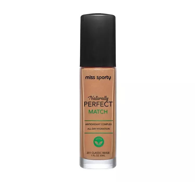 Miss Sporty Naturally Perfect Match Vegan Увлажняющая тональная основа 201 Classic Beige 30 мл
Miss Sporty Naturally Perfect Match Vegan Увлажняющая тональная основа 201 Classic Beige 30 мл