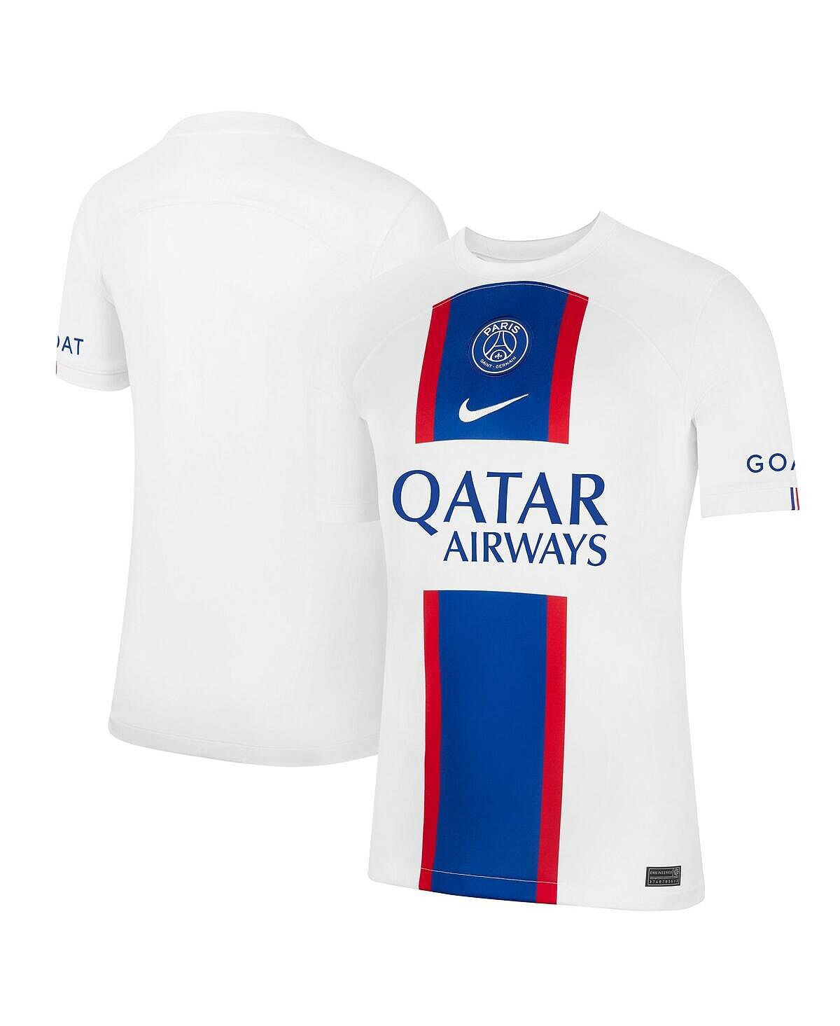 Мужская белая футболка paris saint-germain 2022/23 third breathe stadium replica blank джерси Nike, белый
Мужская белая футболка paris saint-germain 2022/23 third breathe stadium replica blank джерси Nike, белый