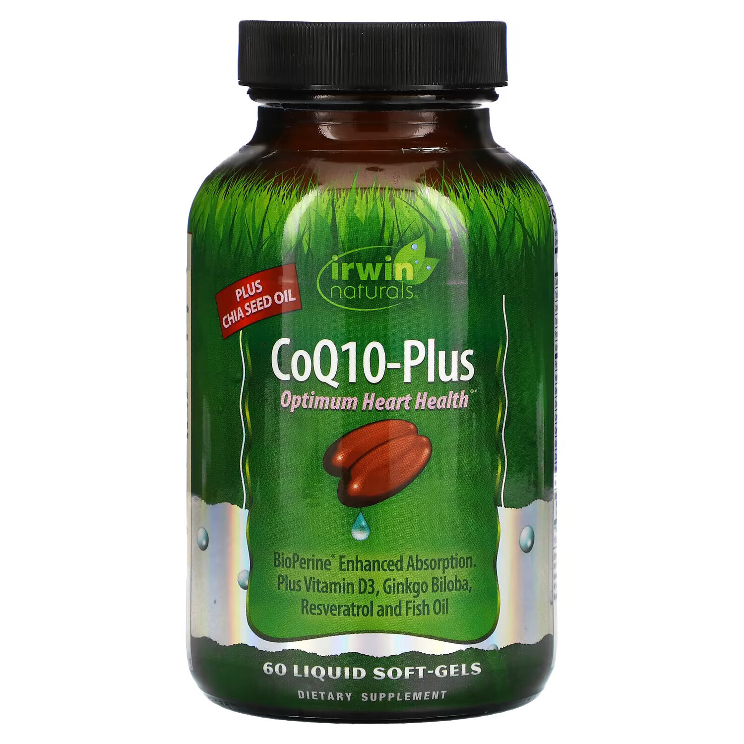 Irwin Naturals, Кофермент Q10-Плюс, 60 мягких желатиновых капсул с жидким наполнением
Irwin Naturals, Кофермент Q10-Плюс, 60 мягких желатиновых капсул с жидким наполнением