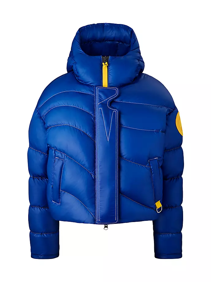 Двусторонняя укороченная куртка-пуховик Canada Goose x Pyer Moss Wave Canada Goose, синий
Двусторонняя укороченная куртка-пуховик Canada Goose x Pyer Moss Wave Canada Goose, синий