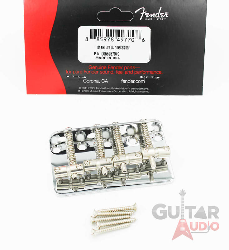Подлинный Fender '75 Vintage Reissue 70s Precision/P Jazz Bass Bridge с винтами 005-5257-049
Подлинный Fender '75 Vintage Reissue 70s Precision/P Jazz Bass Bridge с винтами 005-5257-049