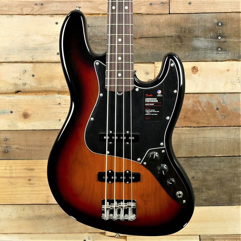 Fender American Performer Jazz Bass с грифом из палисандра 2022 - 3-Tone Sunburst - всего 9 # 1 унция! American Performer Jazz Bass with Rosewood Fretboard
Fender American Performer Jazz Bass с грифом из палисандра 2022 - 3-Tone Sunburst - всего 9 # 1 унция! American Performer Jazz Bass with Rosewood Fretboard