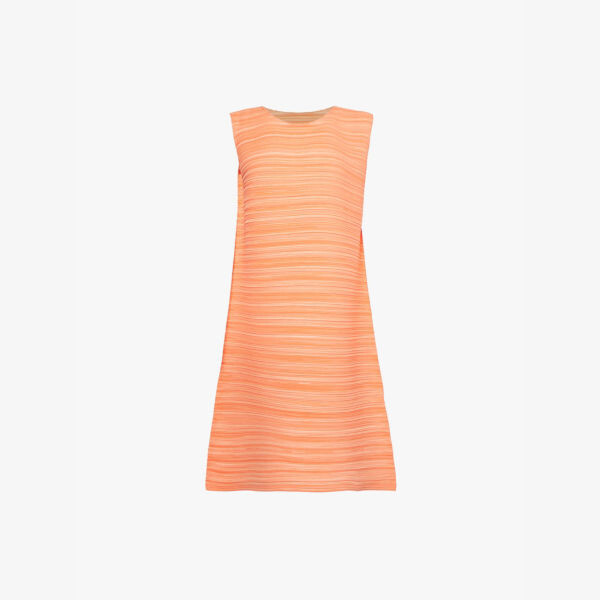 Прозрачное мини-платье без рукавов со складками Pleats Please Issey Miyake, оранжевый
Прозрачное мини-платье без рукавов со складками Pleats Please Issey Miyake, оранжевый