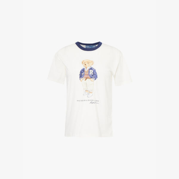 Футболка с круглым вырезом из хлопкового джерси с принтом «Медведь» Polo Ralph Lauren, красный
Футболка с круглым вырезом из хлопкового джерси с принтом «Медведь» Polo Ralph Lauren, красный