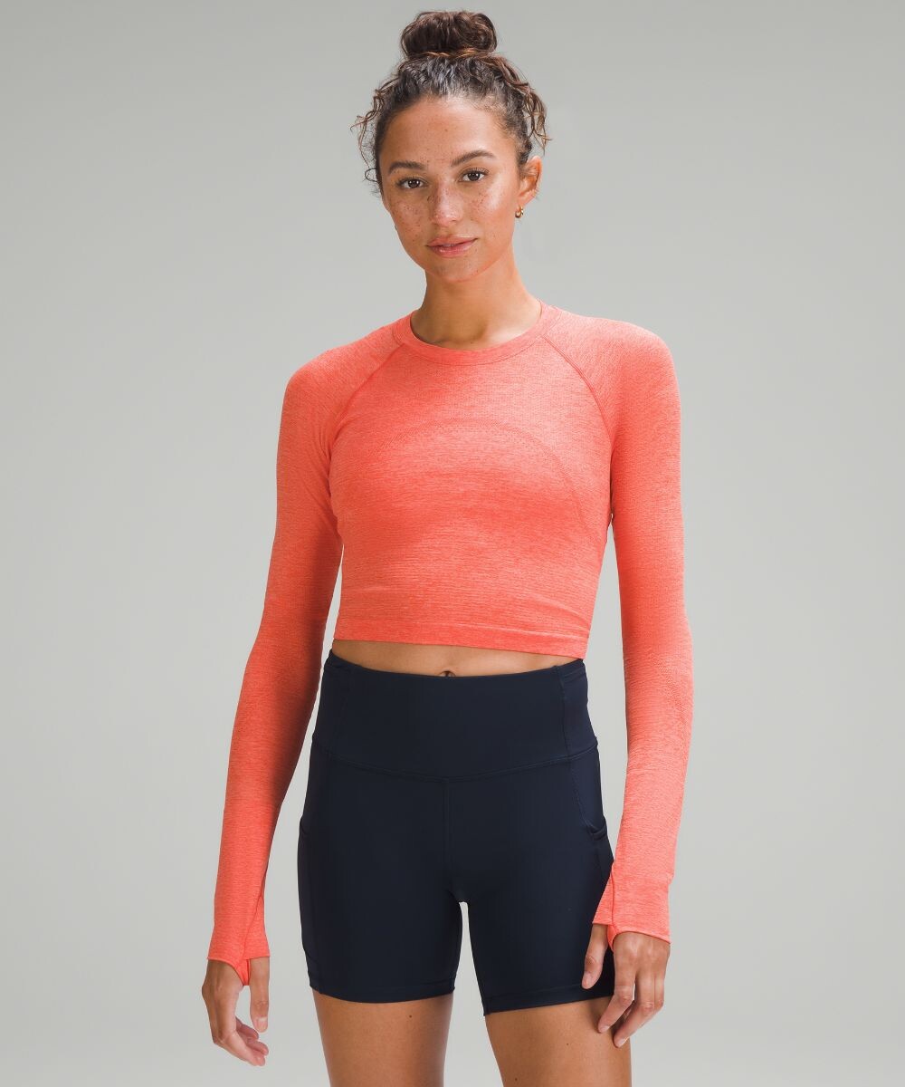 Укороченная рубашка с длинными рукавами Swiftly Tech 2.0 Lululemon, коралловый
Укороченная рубашка с длинными рукавами Swiftly Tech 2.0 Lululemon, коралловый