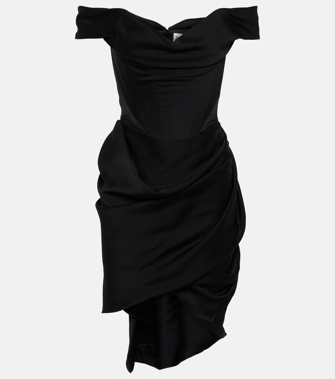 Мини-платье-бюстье с открытыми плечами из крепа Vivienne Westwood, черный
Мини-платье-бюстье с открытыми плечами из крепа Vivienne Westwood, черный