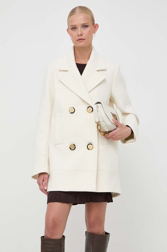 Шерстяное пальто Pinko, бежевый 
Шерстяное пальто Pinko, бежевый