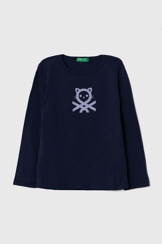 Детская хлопковая футболка с длинными рукавами United Colors of Benetton, темно-синий
Детская хлопковая футболка с длинными рукавами United Colors of Benetton, темно-синий