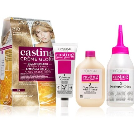 L'Oréal Paris Casting Creme Gloss Краска для волос 810 Ванильное мороженое - 48 мл
L'Oréal Paris Casting Creme Gloss Краска для волос 810 Ванильное мороженое - 48 мл