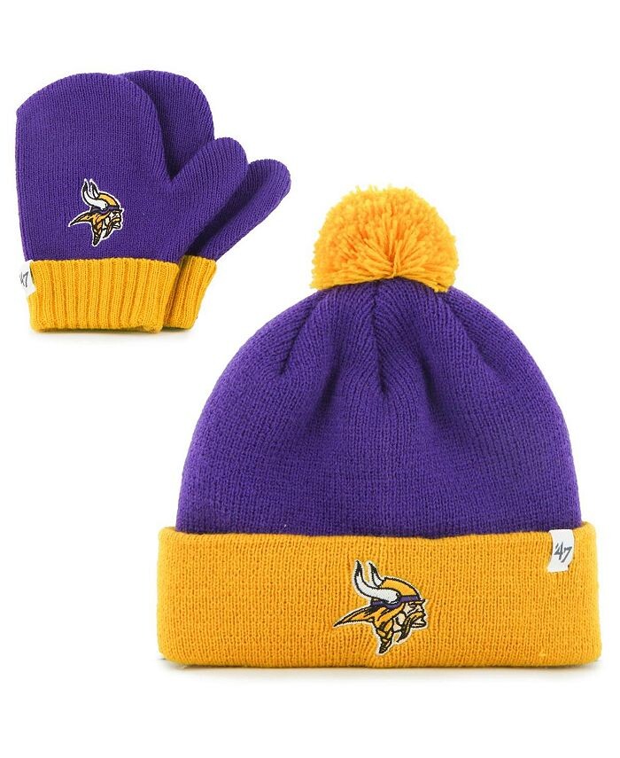Младенец унисекс Фиолетовый, золотой Minnesota Vikings Bam Bam Вязаная шапка с манжетами, комплект с помпоном и варежками '47 Brand, фиолетовый/золотой
Младенец унисекс Фиолетовый, золотой Minnesota Vikings Bam Bam Вязаная шапка с манжетами, комплект с помпоном и варежками '47 Brand, фиолетовый/золотой