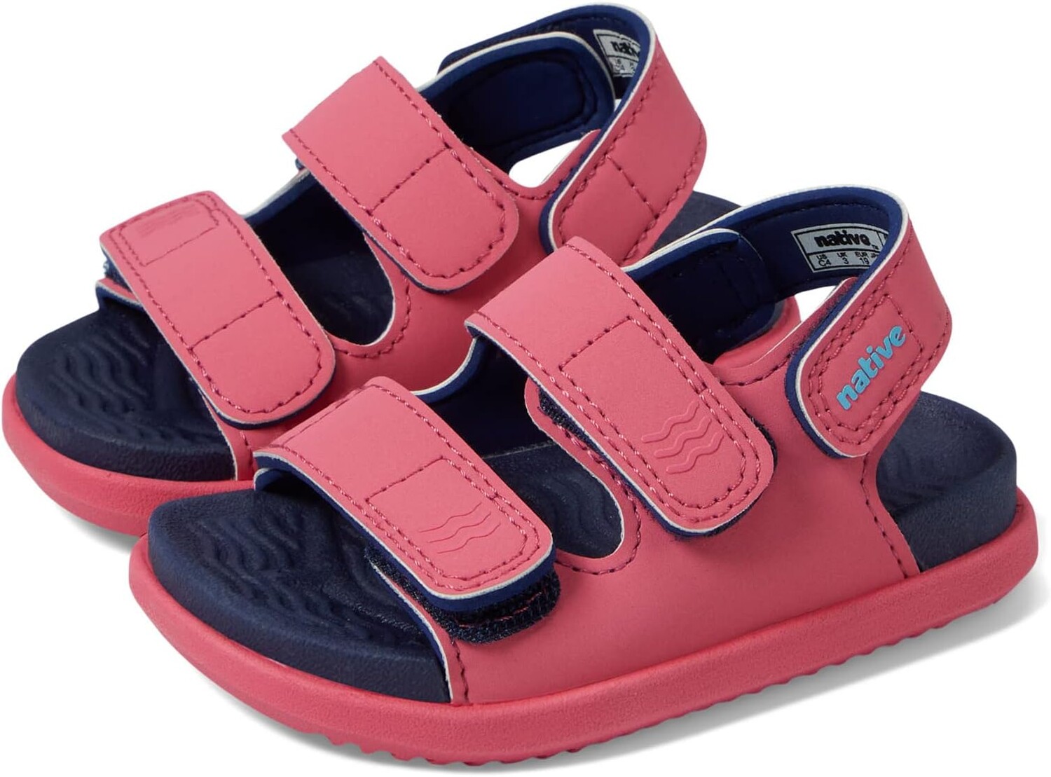Сандалии на плоской подошве Frankie Sugarlite Native Shoes Kids, цвет Dazzle Pink/Regatta Blue/Dazzle Pink
Сандалии на плоской подошве Frankie Sugarlite Native Shoes Kids, цвет Dazzle Pink/Regatta Blue/Dazzle Pink