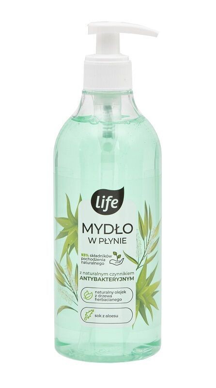 Life Aloes z czynnikiem antybakteryjnym жидкое мыло с антибактериальными свойствами, 500 ml
Life Aloes z czynnikiem antybakteryjnym жидкое мыло с антибактериальными свойствами, 500 ml