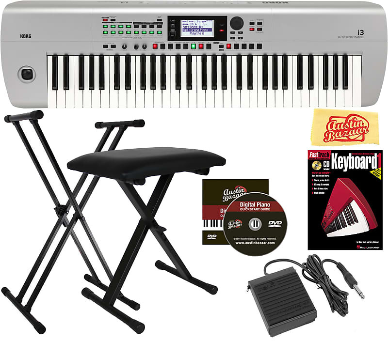 Музыкальная рабочая станция Korg i3 — матовое серебристое с подставкой I3MS-COMBO-STD
Музыкальная рабочая станция Korg i3 — матовое серебристое с подставкой I3MS-COMBO-STD