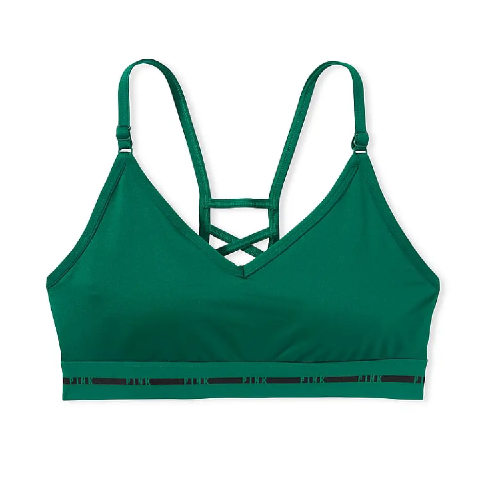 Спортивный бюстгальтер Victoria's Secret Pink Ultimate Strappy Back Lightly Lined, зеленый
Спортивный бюстгальтер Victoria's Secret Pink Ultimate Strappy Back Lightly Lined, зеленый