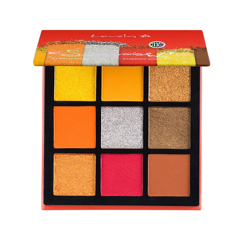 Lovely Палетка теней для век Surprise Me Eyeshadow Palette в 9 цветах Energy Kick 6g
Lovely Палетка теней для век Surprise Me Eyeshadow Palette в 9 цветах Energy Kick 6g