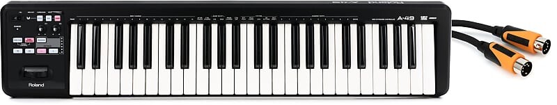 49-клавишный клавишный контроллер Roland A-49 — черный комплект с MIDI-кабелем Roland RMIDI-B5 Black Series — 5 футов A-49-BK=1 RMIDI-B5=1
49-клавишный клавишный контроллер Roland A-49 — черный комплект с MIDI-кабелем Roland RMIDI-B5 Black Series — 5 футов A-49-BK=1 RMIDI-B5=1