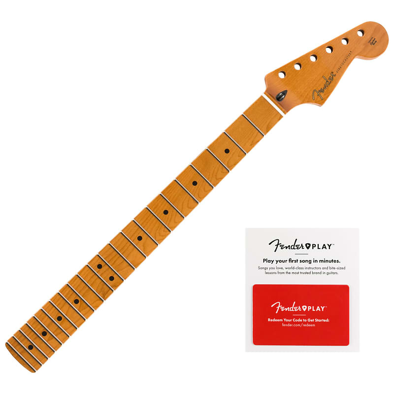 Гриф Stratocaster из жареного клена Fender, плоскоовальный профиль с 22 ладами Jumbo, радиус 12 дюймов с предоплаченной картой Fender Play 990402920
Гриф Stratocaster из жареного клена Fender, плоскоовальный профиль с 22 ладами Jumbo, радиус 12 дюймов с предоплаченной картой Fender Play 990402920