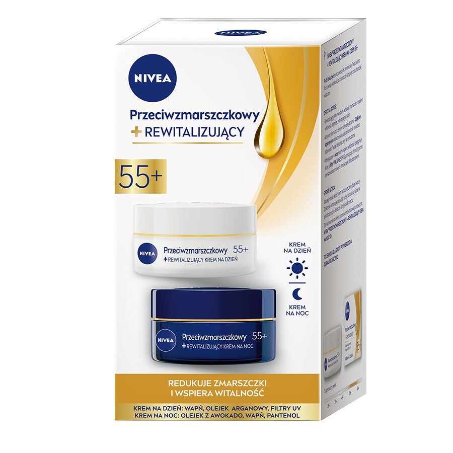 Nivea Набор Против морщин + Восстанавливающий дневной крем 55+ 50мл + Ночной крем 55+ 50мл
Nivea Набор Против морщин + Восстанавливающий дневной крем 55+ 50мл + Ночной крем 55+ 50мл