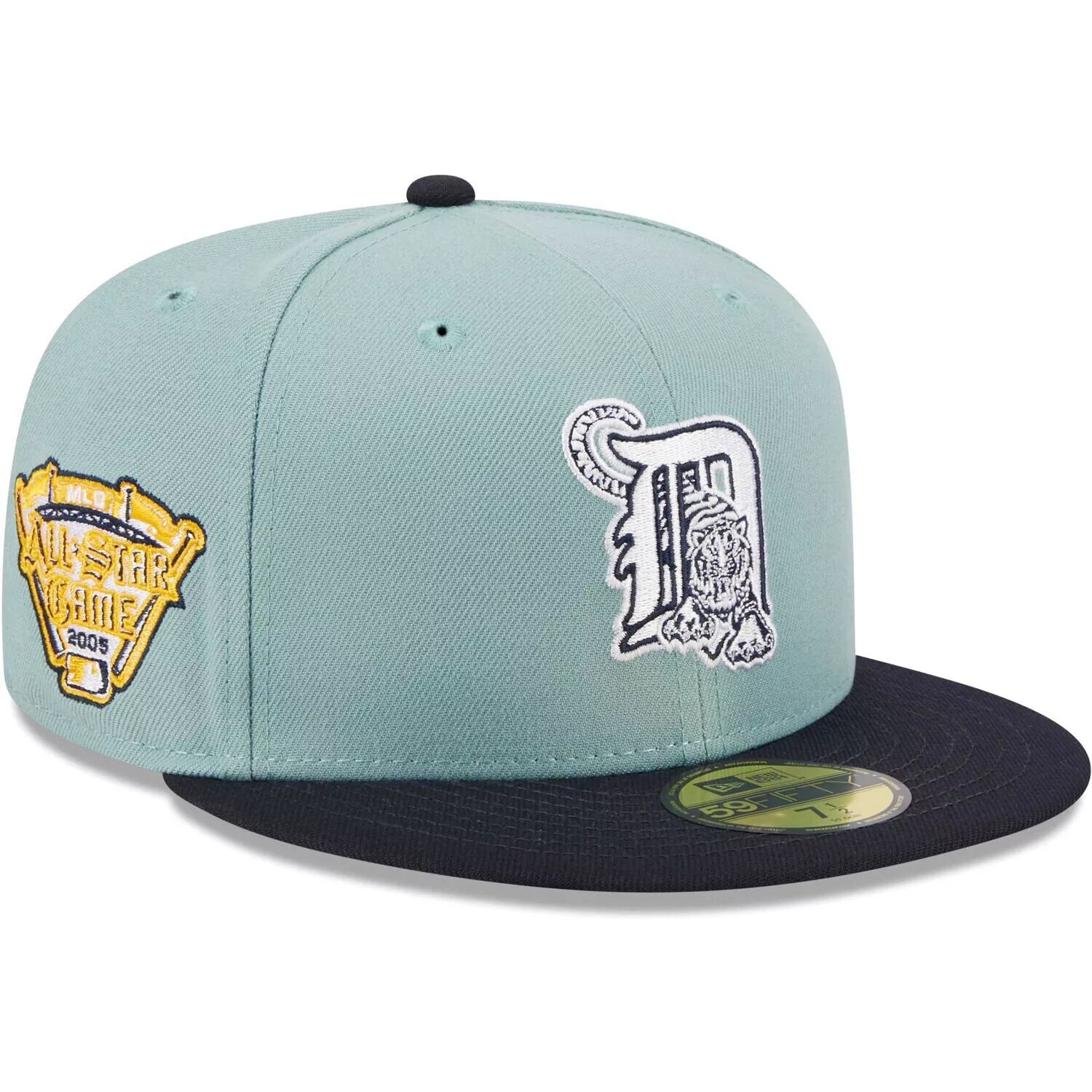 Мужская облегающая шляпа New Era светло-синяя/темно-синяя Detroit Tigers Beach Kiss 59FIFTY
Мужская облегающая шляпа New Era светло-синяя/темно-синяя Detroit Tigers Beach Kiss 59FIFTY