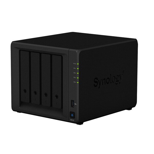 Сетевое хранилище Synology 16 Тб DS418 с 4 отсеками c 4 дисками (4x4Тб), черный
Сетевое хранилище Synology 16 Тб DS418 с 4 отсеками c 4 дисками (4x4Тб), черный