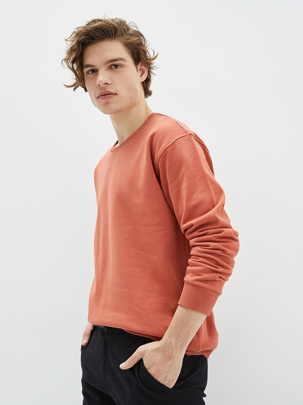 Мужская толстовка с круглым вырезом и длинными рукавами LCW Casual, Коричневый
Мужская толстовка с круглым вырезом и длинными рукавами LCW Casual, Коричневый