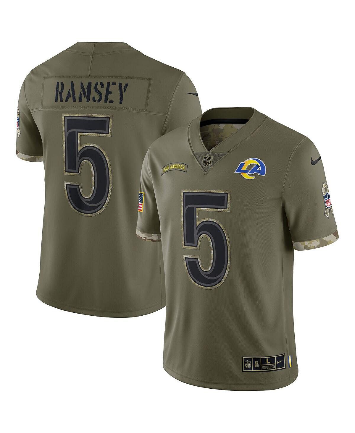 Мужская футболка jalen ramsey olive los angeles rams 2022 salute to service limited jersey Nike
Мужская футболка jalen ramsey olive los angeles rams 2022 salute to service limited jersey Nike