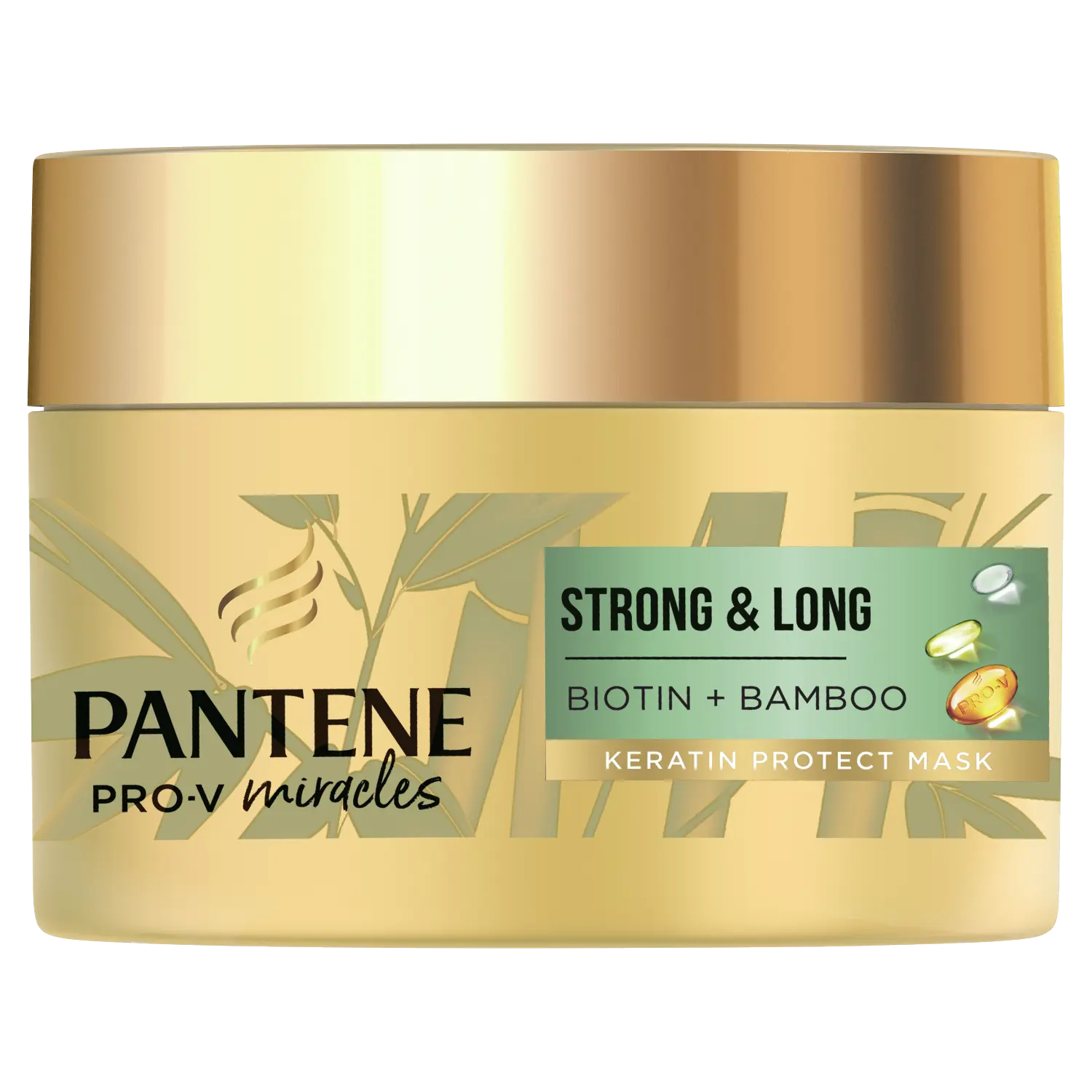 Pantene Strong & Long Кератиновая восстанавливающая маска для волос с бамбуком и биотином, 160 мл
Pantene Strong & Long Кератиновая восстанавливающая маска для волос с бамбуком и биотином, 160 мл