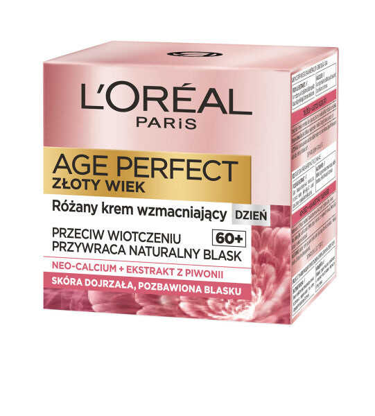 L'Oreal Paris Age Perfect Golden Age 60+ укрепляющий дневной крем с розой 50мл
L'Oreal Paris Age Perfect Golden Age 60+ укрепляющий дневной крем с розой 50мл