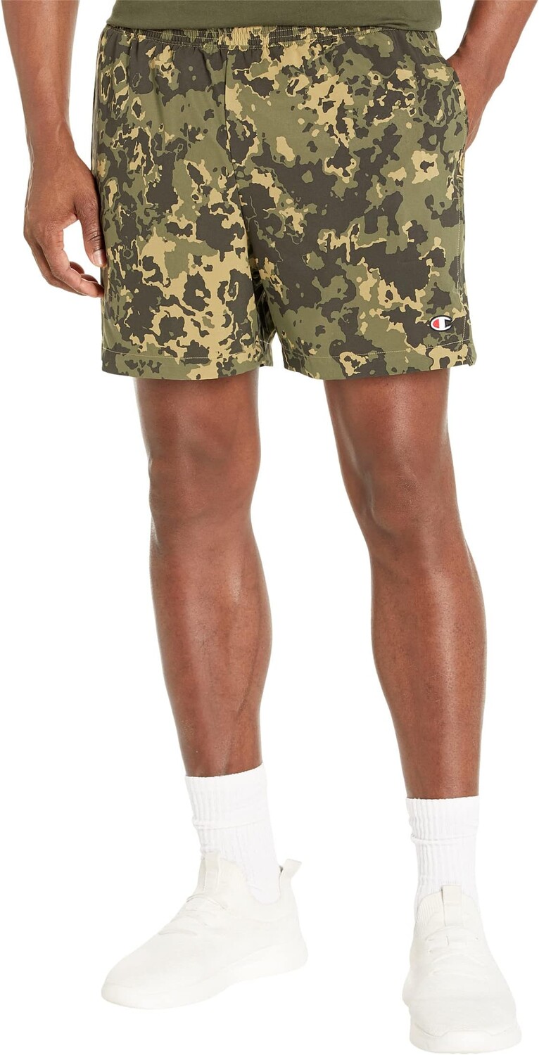 Спортивные шорты с принтом и подкладкой шириной 5 дюймов Champion, цвет Crater Camo Cargo Olive
Спортивные шорты с принтом и подкладкой шириной 5 дюймов Champion, цвет Crater Camo Cargo Olive