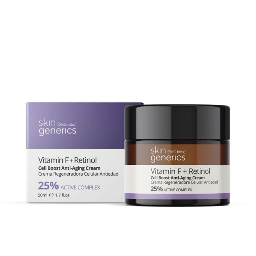 Крем против морщин и против старения Vitamina F + Retinol Cell Boos Antiaging Cream Skin Generics, 50 мл
Крем против морщин и против старения Vitamina F + Retinol Cell Boos Antiaging Cream Skin Generics, 50 мл