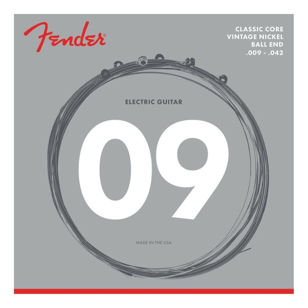Струны Fender 250L Classic Core для электрогитары винтажный никелевый шаровой наконечник (09-42 калибр)
Струны Fender 250L Classic Core для электрогитары винтажный никелевый шаровой наконечник (09-42 калибр)